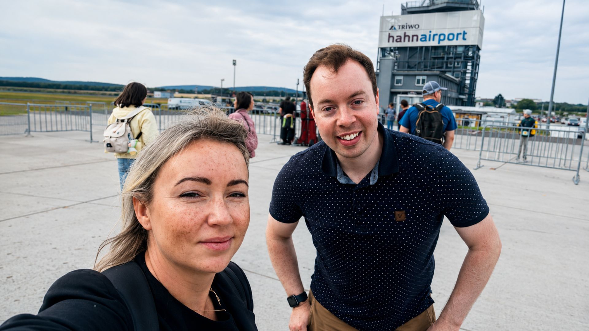 Anna and James from Sensize share a selfie before our meetings in Germany. 