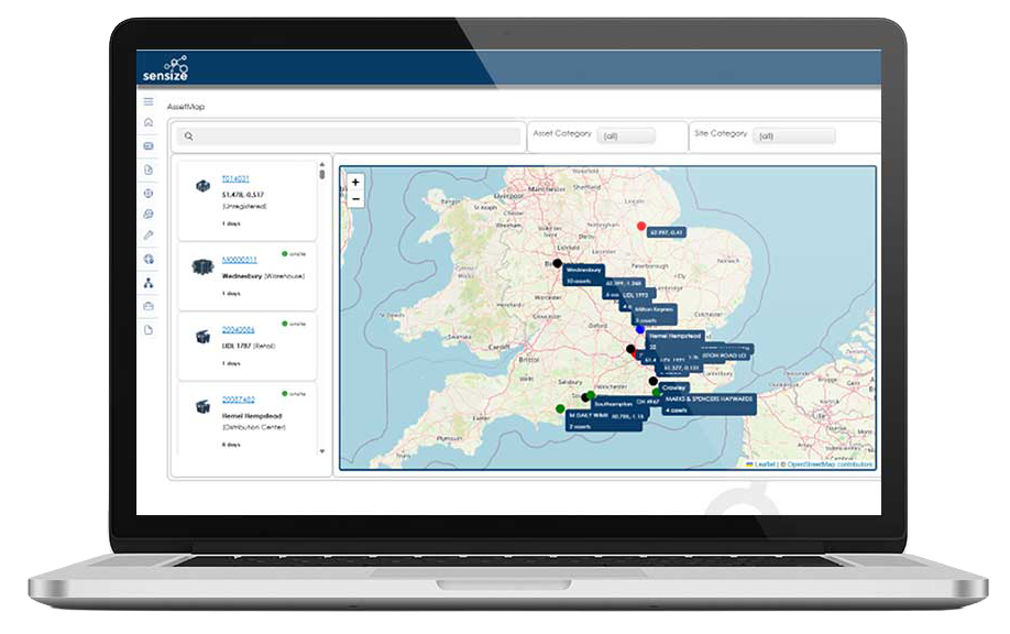 Sensize tracking app