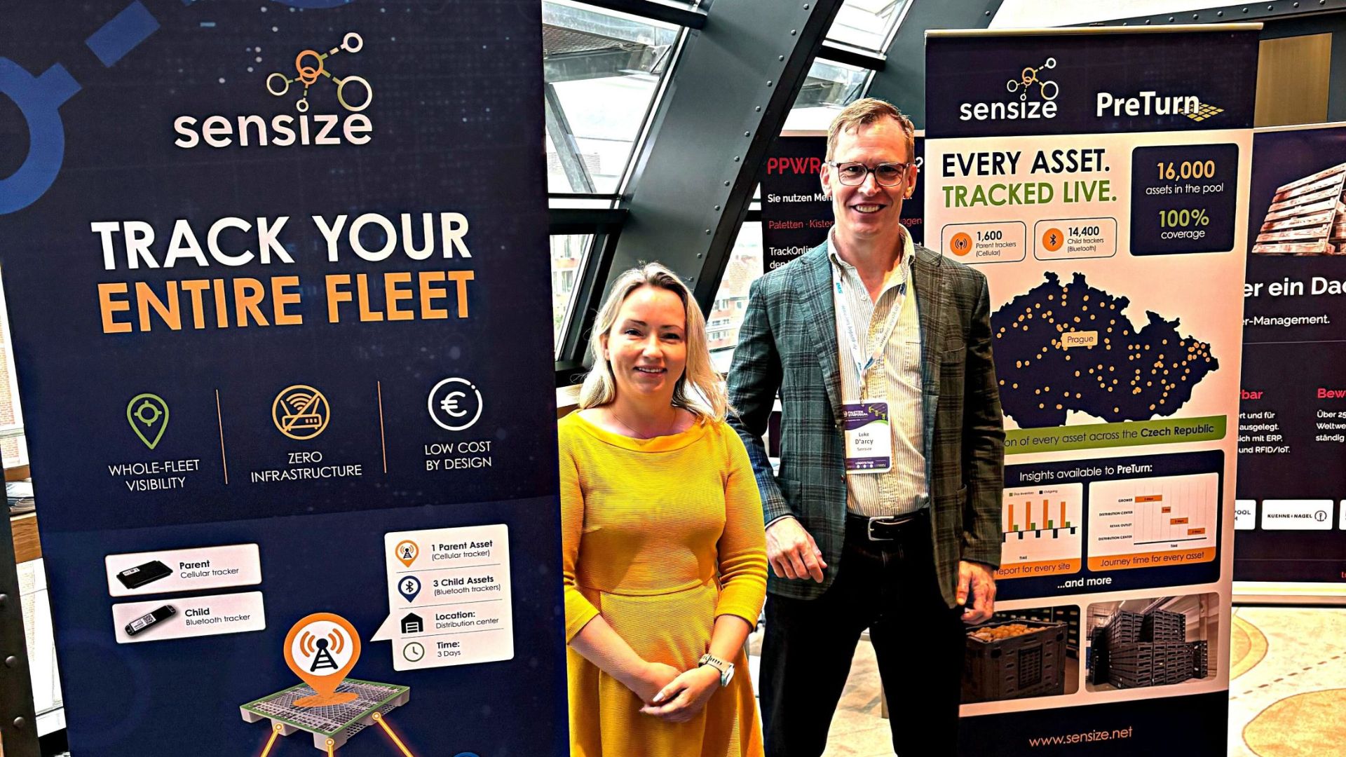 Sensize’s Luke D’Arcy and Anna Sambuk at PalettenSymposium. 